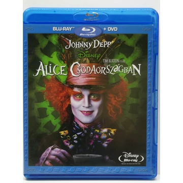 Alice Csodaországban - Tim Burton filmje - karcmentes Blu-ray + DVD