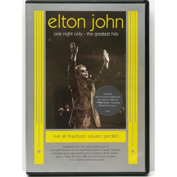 Elton John - One Night Only - The Greatest Hits - Live At Madison Square Garden - karcmentes DVD
