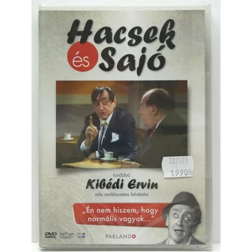 Hacsek és Sajó - Kibédi Ervin emlékezetes felvételei - új, fóliás DVD
