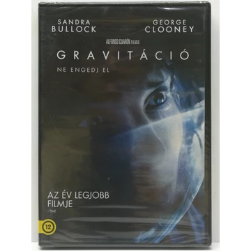 Gravitáció - Sandra Bullock, George Clooney - új, fóliás DVD