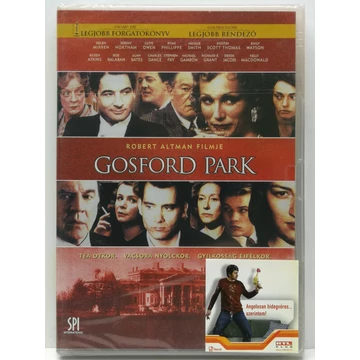 Gosford Park - Helen Mirren, Clive Owen, Maggie Smith - új, fóliás DVD