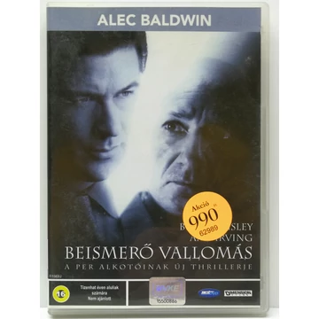 Beismerő vallomás - Ben Kingsley, Alec Baldwin - DVD