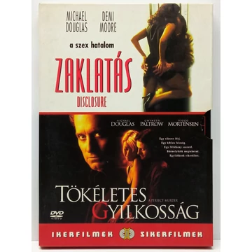 Zaklatás / Tökéletes gyilkosság - Michael Douglas - papírfeknis, 2 DVD