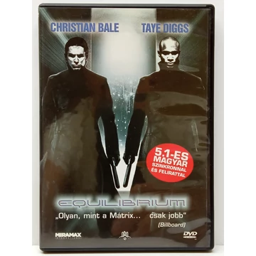 Equilibrium - Gyilkos nyugalom - Christian Bale, Taye Diggs - karcmentes DVD