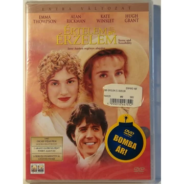 Értelem és érzelem - Emma Thompson, Alan Rickman, Kate Winslet, Hugh Grant - új, fóliás DVD