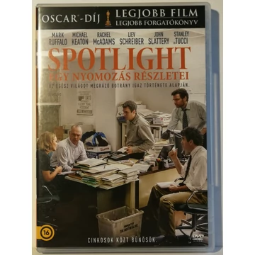 Spotlight - Egy nyomozás részletei - Mark Ruffalo, Michael Keaton, Stanley Tucci - karcmentes DVD