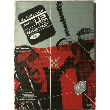 U2 - Elevation - 2001 - Live from Boston - duplalemezes, papírfeknis, digipack DVD