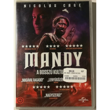 Mandy - A bosszú kultusza - Nicolas Cage - új, fóliás DVD