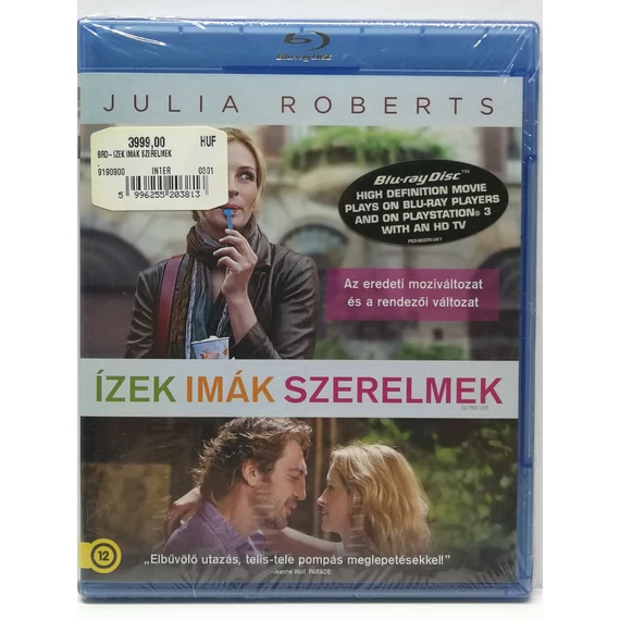 Ízek, imák, szerelmek - új, fóliás Blu-ray
