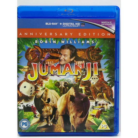 Jumanji - Robin Williams - feliratos, külföldi kiadás - karcmentes Blu-ray