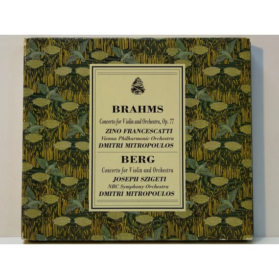 Brahms, Berg, Zino Francescatti, Joseph Szigeti, Dimitri Mitropoulos – Concertos For Violin - karcmentes CD