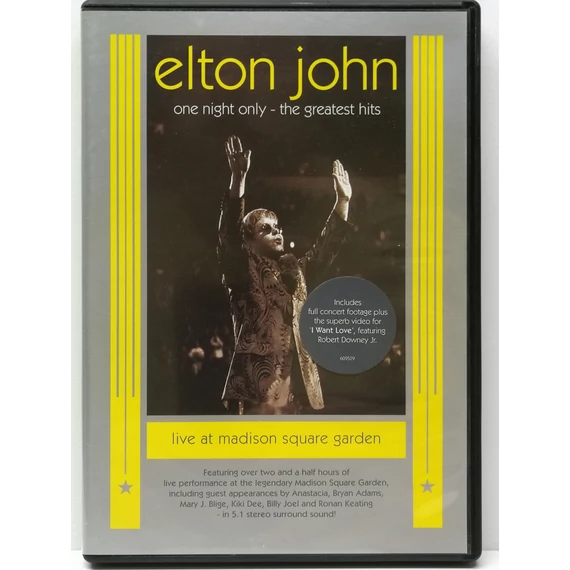 Elton John - One Night Only - The Greatest Hits - Live At Madison Square Garden - karcmentes DVD
