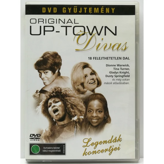 Original Up-Town Divas - Legendák koncertjei - Dionne Warwick, Tina Turner, Glasys Knight, Dusty Springfield - 18 felejthetetlen dal - karcmentes DVD