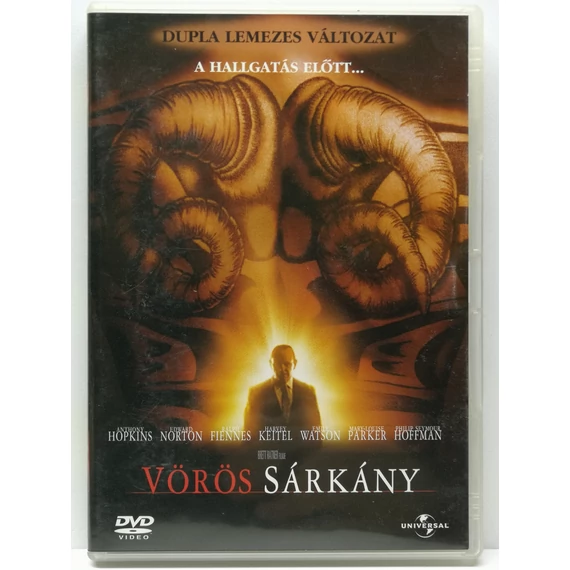 A vörös sárkány - Anthony Hopkins, Edward Norton, Ralph Fiennes - 2 DVD