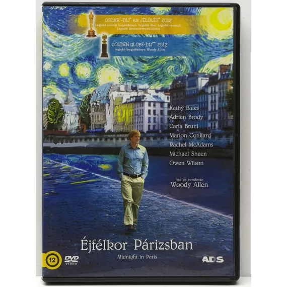 Éjfélkor Párizsban - Owen Wilson, Rachel McAdams, Adrien Brody, Michael Sheen  - DVD