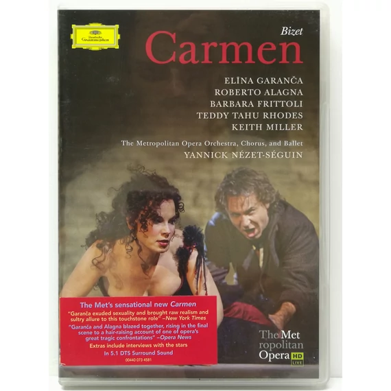 Bizet: Carmen - The Metropolitan Opera Orchestra, Chorus, and Ballet - Yannick Nézet-Séguin - 2 DVD