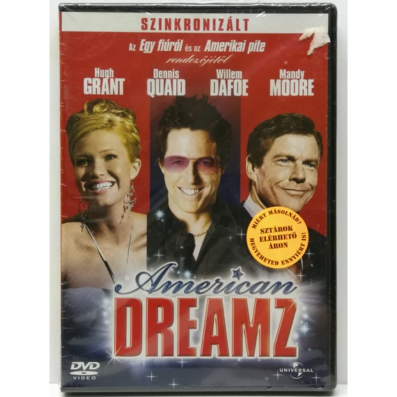 American Dreamz - Willem Dafoe, Hugh Grant, Dennis Quaid - új, fóliás DVD
