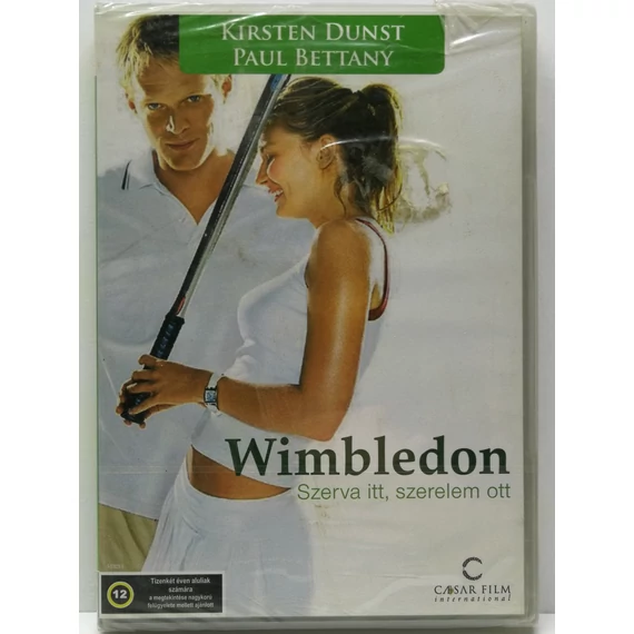 Wimbledon - Szerva itt, szerelem ott - Kirsten Dunst, Paul Bettany - új, fóliás DVD