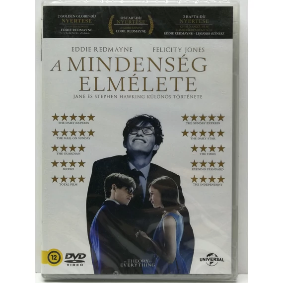 A mindenség elmélete - Eddie Redmayne, Felicity Jones - új, fóliás DVD