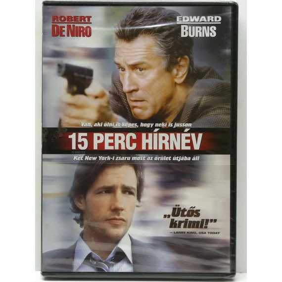 15 perc hírnév - Robert De Niro, Charlize Theron - új, fóliás DVD