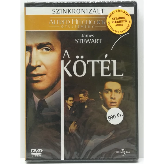 A kötél - Alfred Hitchcock filmje - új, fóliás DVD
