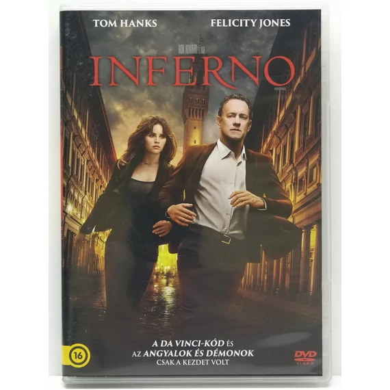 Inferno - Tom Hanks, Felicity Jones, Omar Sy - karcmentes DVD