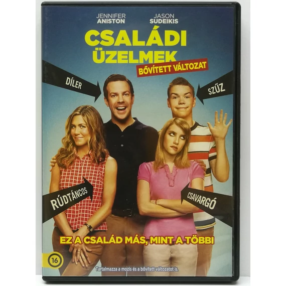Családi üzelmek - Jennifer Aniston, Emma Roberts, Jason Sudeikis, Will Poulter - DVD