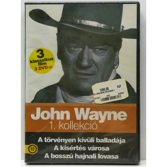 John Wayne - 1. kollekció - új, fóliás DVD