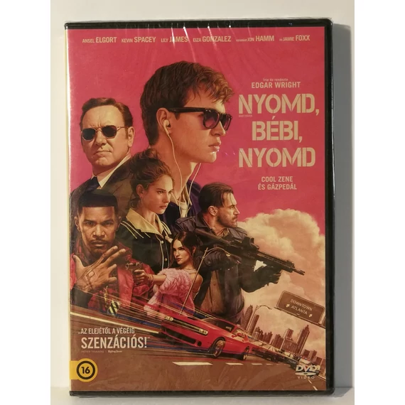 Nyomd, Bébi, nyomd - Ansel Elgort, Lily James - új, fóliás DVD