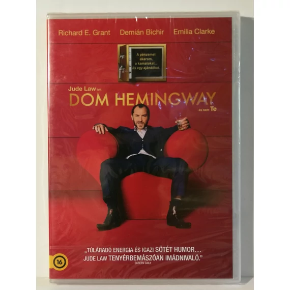 Dom Hemingway - Jude Law, Emilia Clarke - új, fóliás DVD