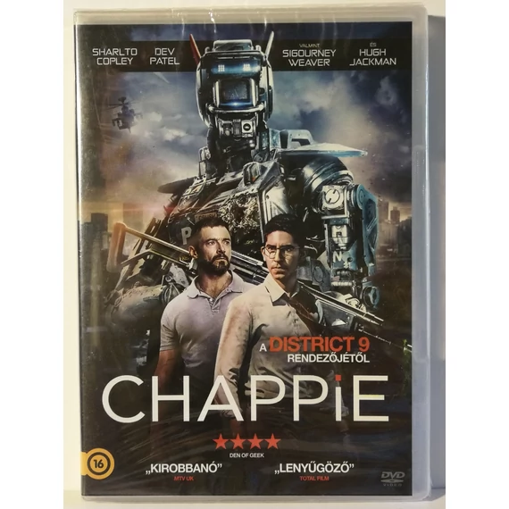 Chappie - Dev Patel, Hugh Jackman - új, fóliás DVD