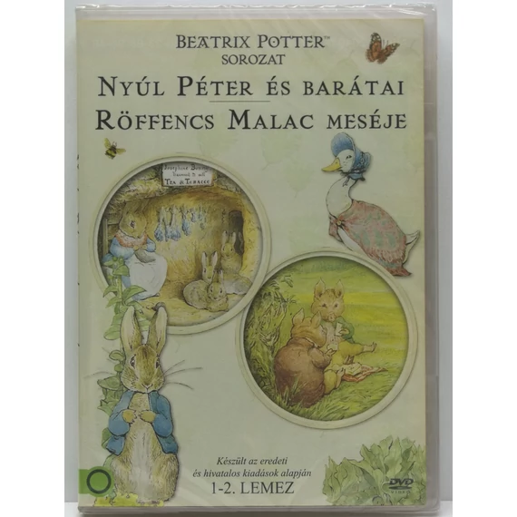 Beatrix Potter sorozat - Nyúl Péter és barátai: Röffencs Malac meséje 1-2. lemez - új, fóliás, 2 DVD
