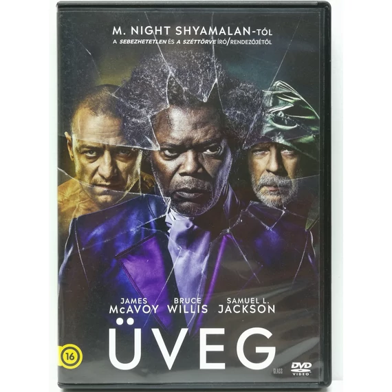 Üveg - Bruce Willis, Samuel L. Jackson, James McAvoy - karcmentes DVD