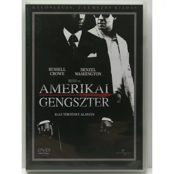 Amerikai gengszter - Denzel Washington, Russell Crowe - 2 DVD