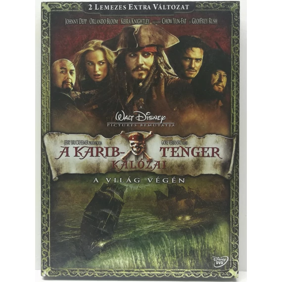 A Karib-tenger kalózai: A világ végén - Johnny Depp, Keira Knightley, Orlando Bloom - papírfeknis, 2 DVD