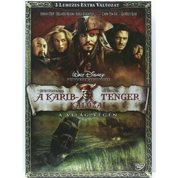 A Karib-tenger kalózai: A világ végén - Johnny Depp, Keira Knightley, Orlando Bloom - papírfeknis, 2 DVD