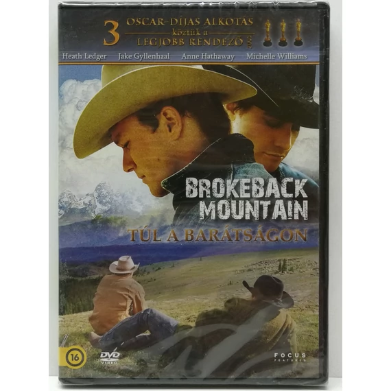 Brokeback Mountain - Túl a barátságon - Heath Ledger, Jake Gyllenhaal - új, fóliás DVD
