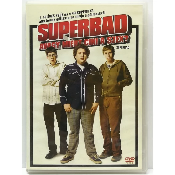 Superbad - avagy miért ciki a szex? - Emma Stone, Jonah Hill, Seth Rogen, Dave Franco - DVD