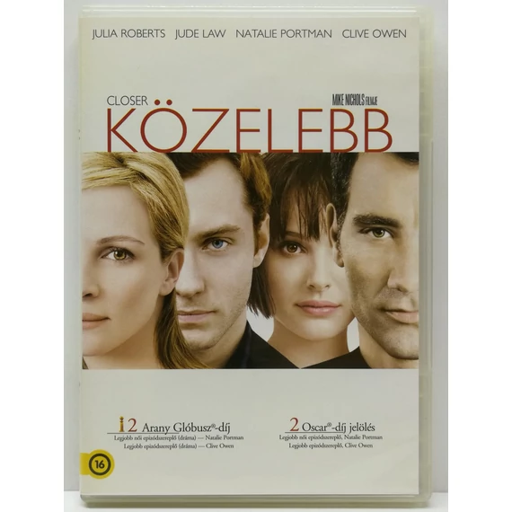 Közelebb - Julia Roberts, Natalie Portman, Jude Law - karcmentes DVD