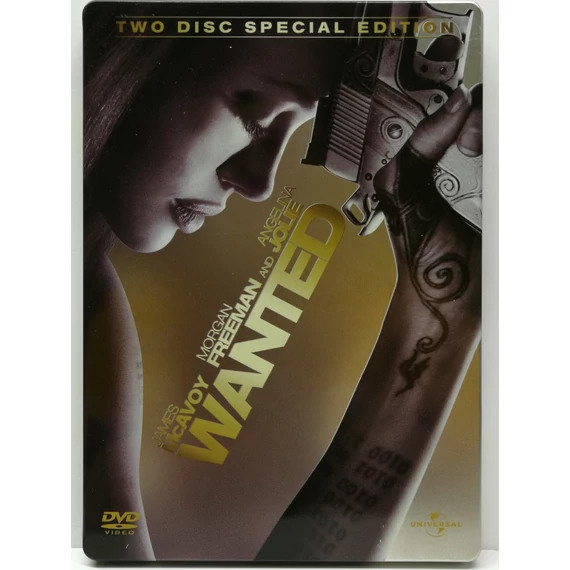 Wanted - Angelina Jolie, James McAvoy - steelbox, karcmentes, 2 DVD