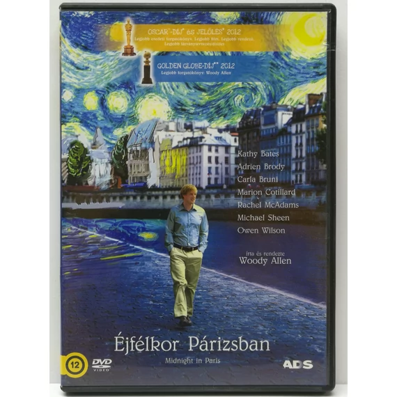 Éjfélkor Párizsban - Owen Wilson, Rachel McAdams, Adrien Brody, Michael Sheen - DVD