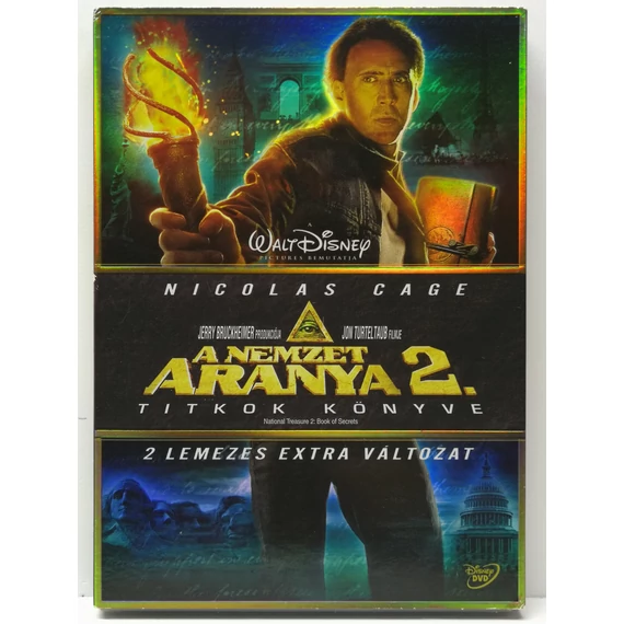 A nemzet aranya 2. - Titkok könyve - Nicolas Cage - papírfeknis, 2 DVD