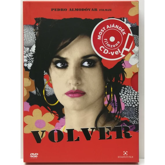 Volver - Penélope Cruz - papírfeknis DVD - filmzene CD nélkül
