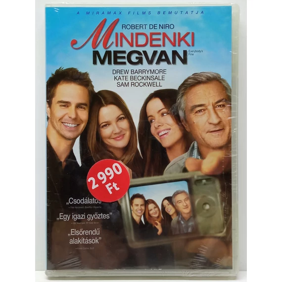 Mindenki megvan - Robert De Niro, Drew Barrymore, Kate Beckinsale - új, fóliás DVD
