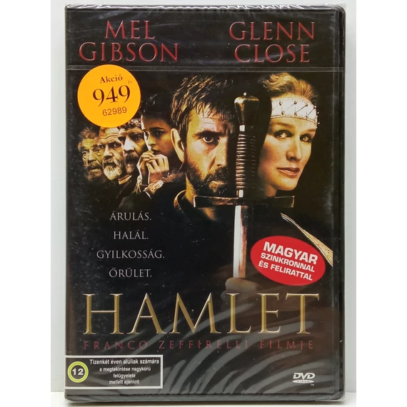 Hamlet - Franco Zeffirelli filmje - új, fóliás DVD