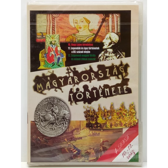 Magyarország története - 10-12. rész - új, fóliás, 4. DVD