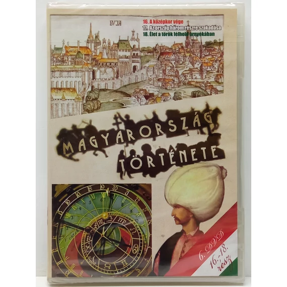 Magyarország története - 16-18. rész - új, fóliás, 6. DVD