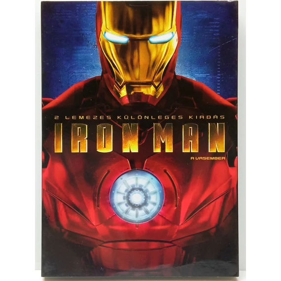 Iron Man - A vasember - Robert Downey Jr. - papírfeknis, 2 DVD