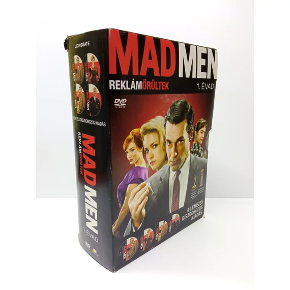 Mad Men - Reklámőrültek 1. - A teljes első évad - Jon Hamm - új, fóliás, 4 DVD