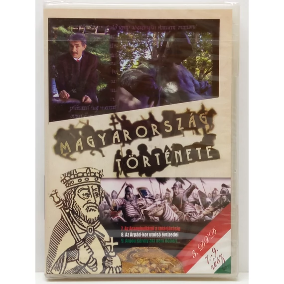 Magyarország története - 7-9. rész - új, fóliás, 3. DVD